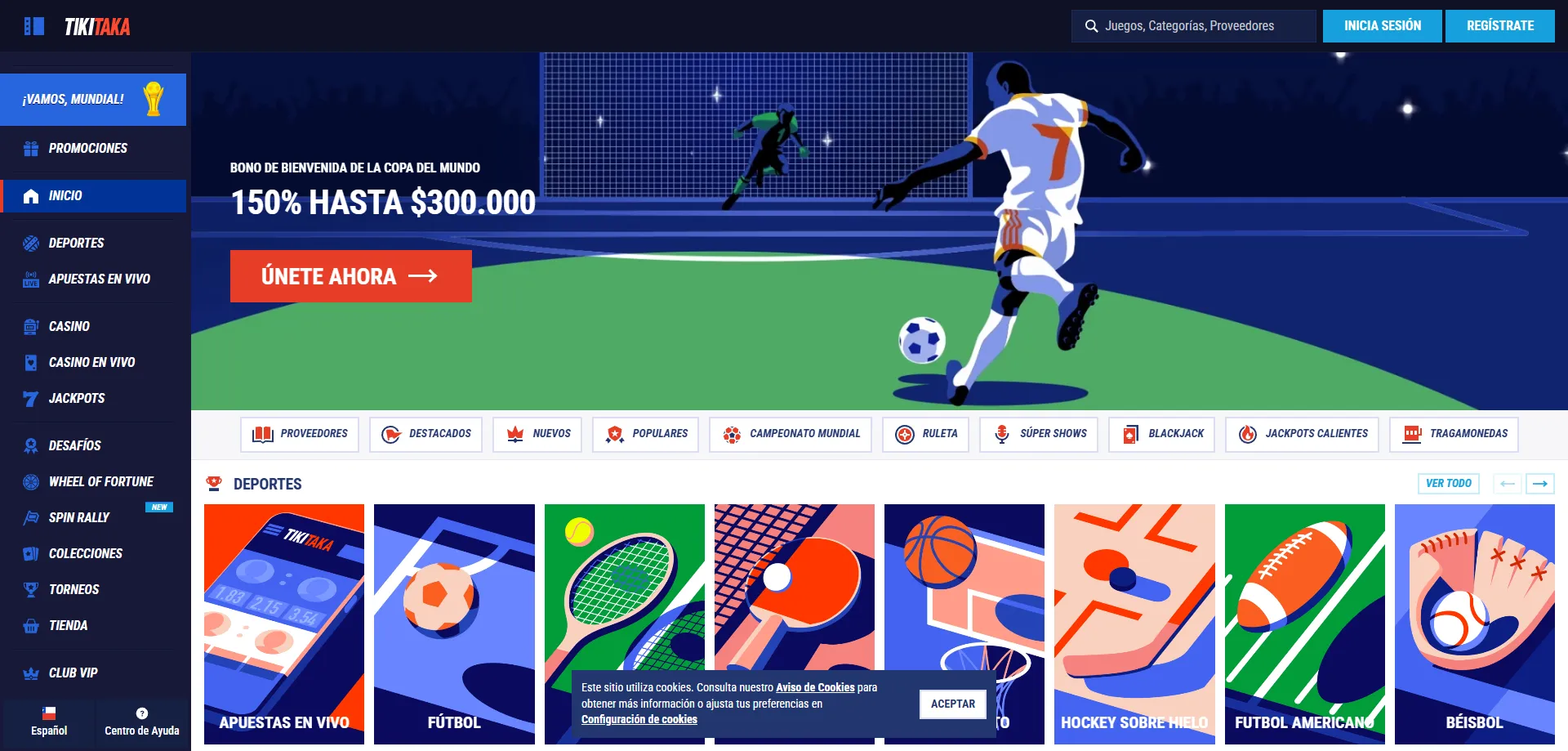 TikiTaka Casino live casino